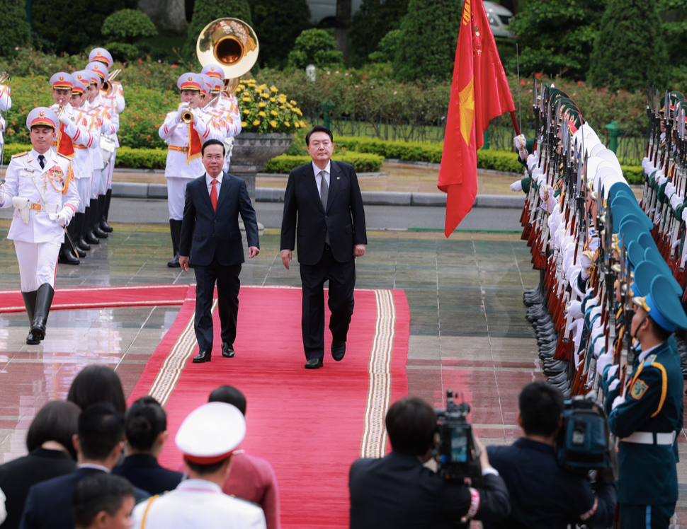 Chu tich nuoc Vo Van Thuong chu tri le don Tong thong Han Quoc Yoon Suk Yeol-Hinh-3