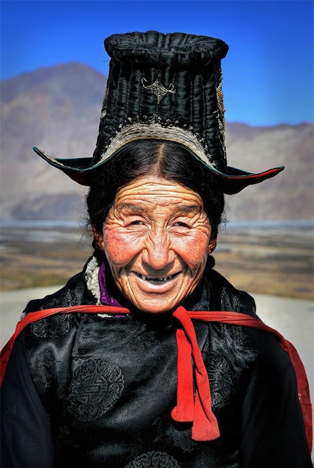 Người phụ nữ Ladakhi từ Thung lũng Nubra xa xôi.