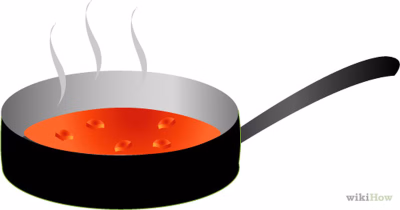 Cho cà chua vào chảo lớn đun nhỏ lửa trong vòng 10 – 15 phút. Chú ý cho thêm khoảng 2 muỗng nước cốt chanh cùng với 1 muỗng cà phê muối đối với mỗi lít dung dịch cà chua để bảo quản được lâu hơn.