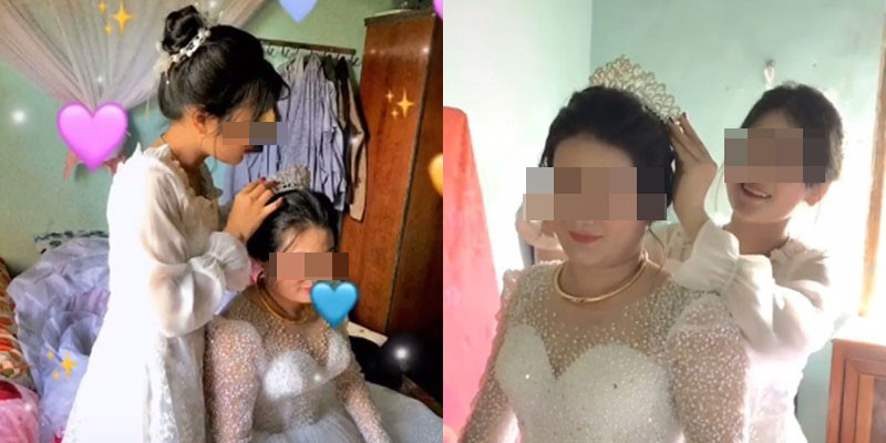 Con gai trang diem tien me lay chong, ngoai hinh co dau gay chu y