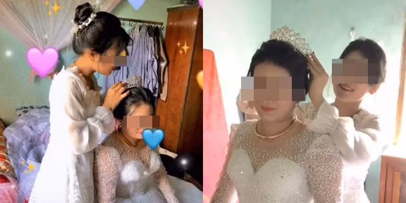 Con gai trang diem tien me lay chong, ngoai hinh co dau gay chu y