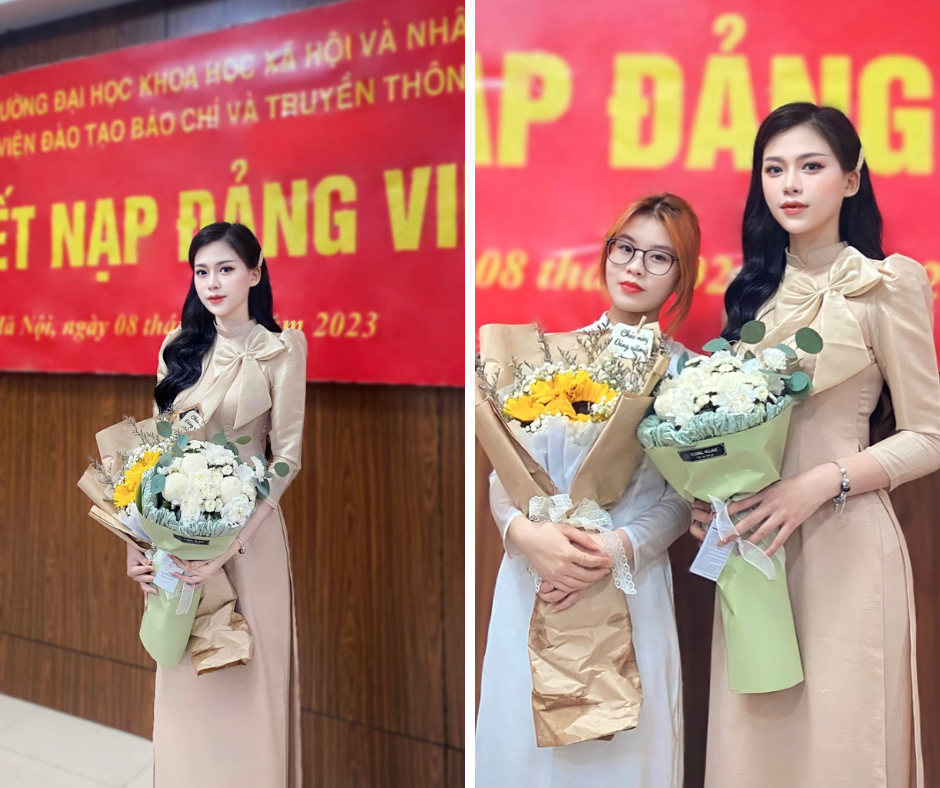 Dấu ấn đặc biệt nhất của Thu trong thời gian ngồi trên ghế giảng đường trường là khi trở thành Đảng viên. Niềm tự hào lớn của bản thân em và gia đình, cũng là dấu mốc cho những nỗ lực trong nhiều năm của bản thân. Ước mơ trở thành nhà báo chuyên nghiệp nên Hà Thu luôn đặt mục tiêu cố gắng nhiều hơn trong hành trình sắp tới.