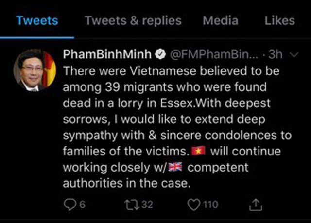 Bo truong Ngoai giao Pham Binh Minh chia buon cung gia dinh nan nhan thiet mang trong container