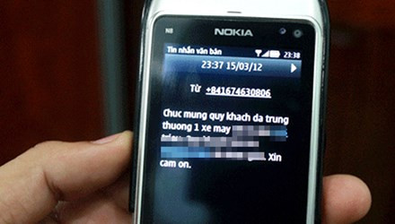 Nội dung tin nhắn lừa đảo.