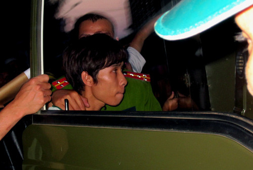 Lê Đình Đạt lúc bị cơ quan điều tra bắt giữ.