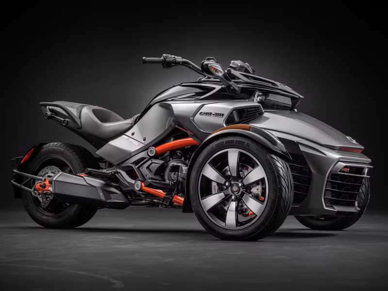 Can-Am Spyder F3 ra mắt năm 2015 sử dụng động cơ 1.330 phân khối với vẻ ngoài cơ bắp hơn người tiền nhiệm. F3 cũng được trang bị những công nghệ hỗ trợ mới nhất.