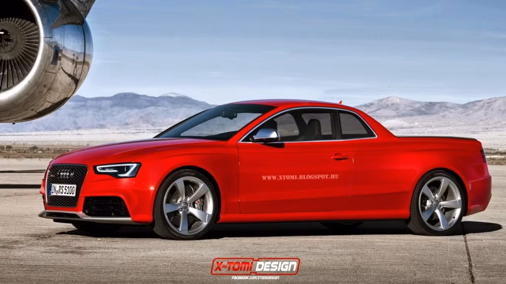 Audi RS5 có vẻ không hợp với vẻ ngoài của một chiếc bán tải.