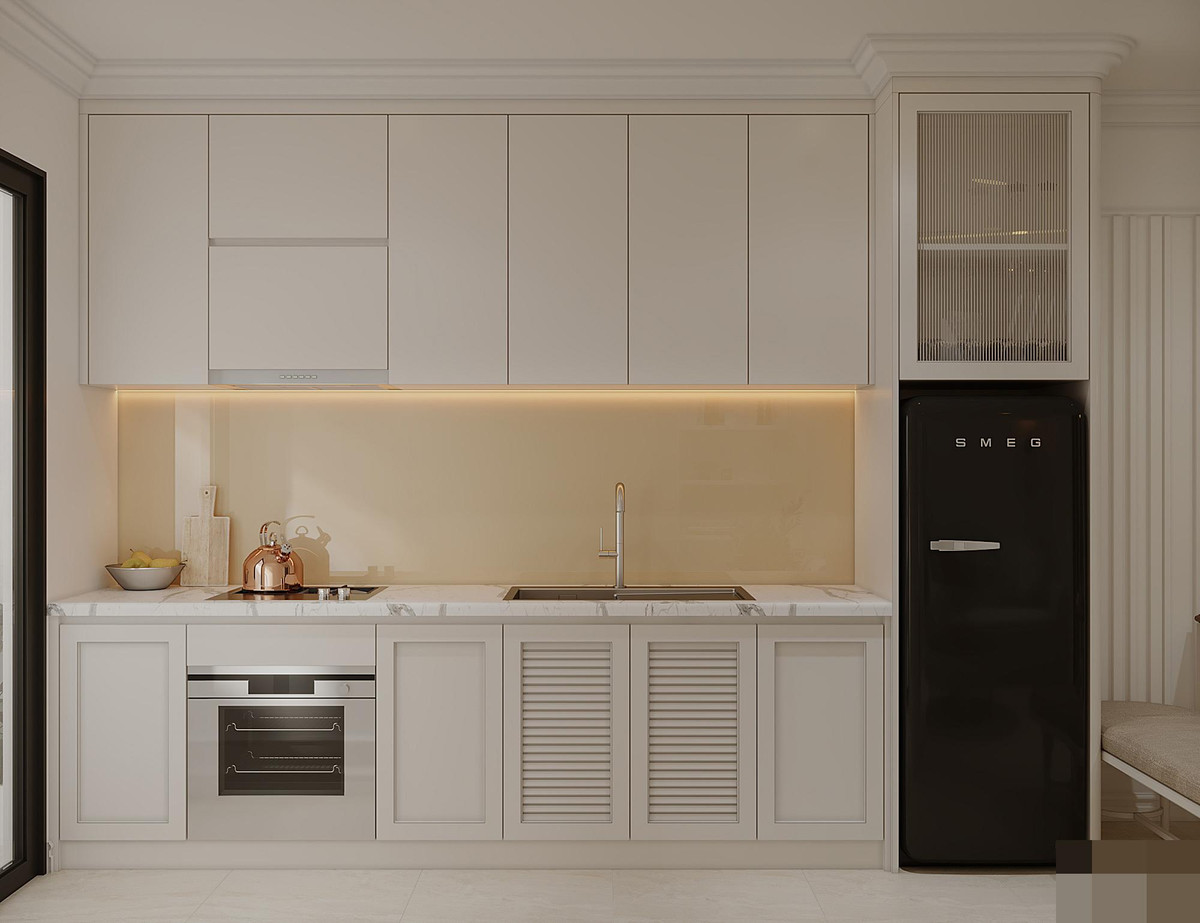 Khong gian tan co dien trong can ho nho, ai cung thang thot vi dep-Hinh-6