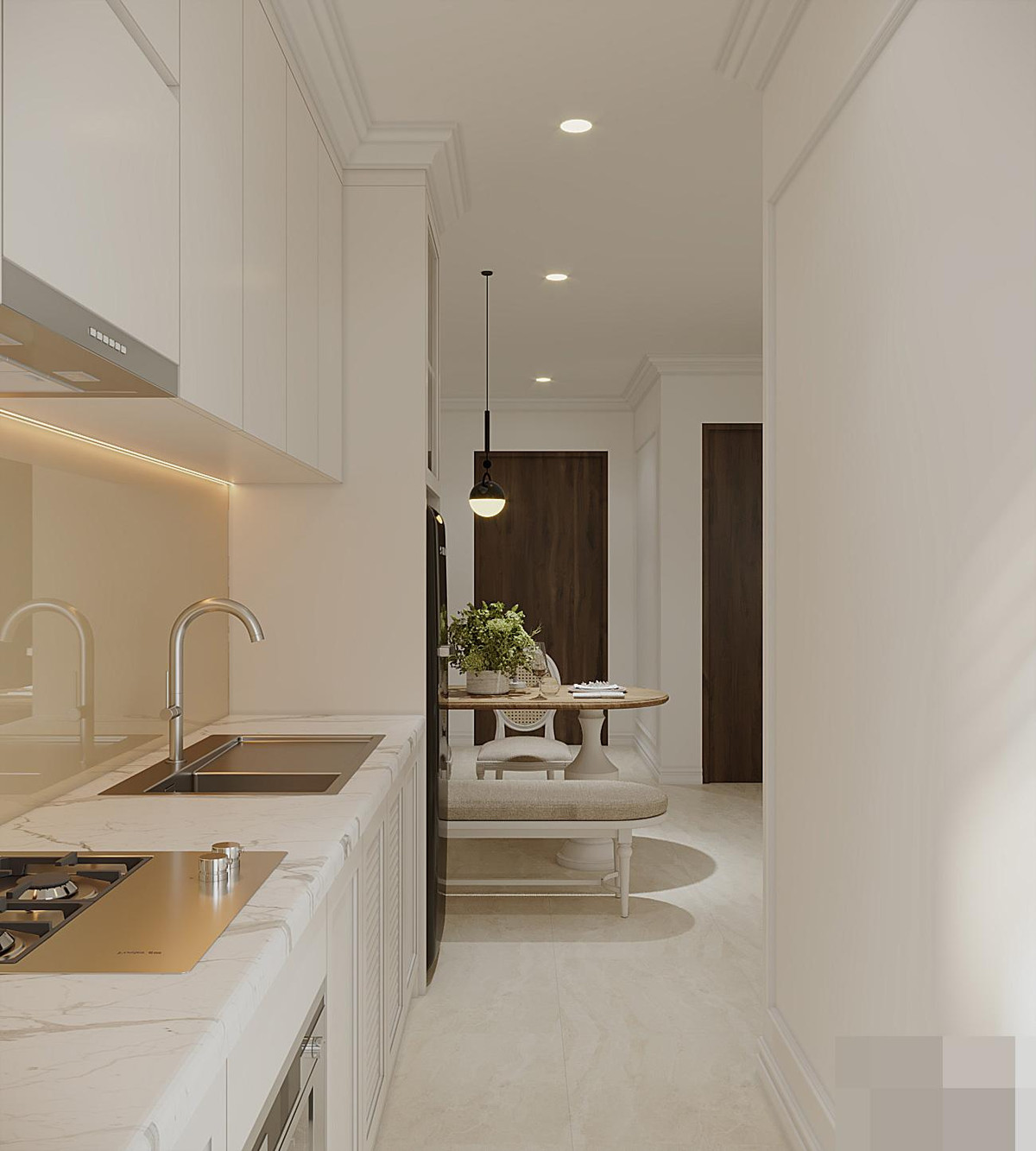 Khong gian tan co dien trong can ho nho, ai cung thang thot vi dep-Hinh-5