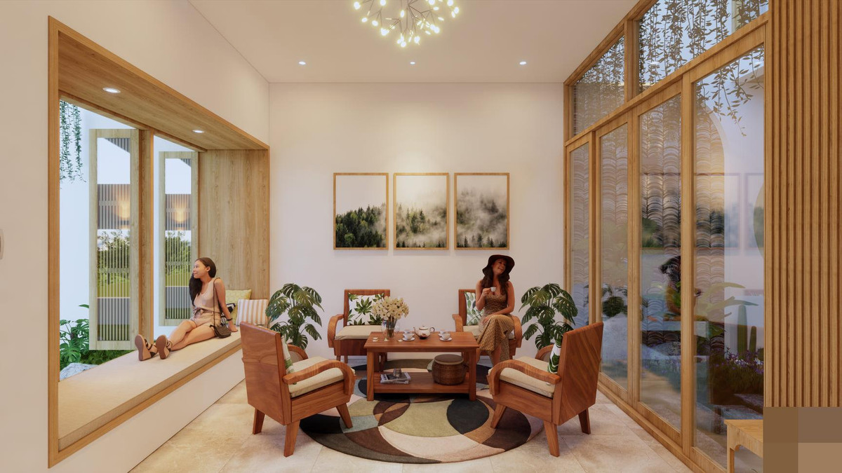 Ngoi nha o que su dung khong gian mo, cuoc song chan hoa voi thien nhien-Hinh-4