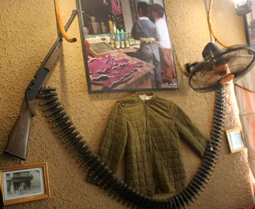 Quân trang của người lính.