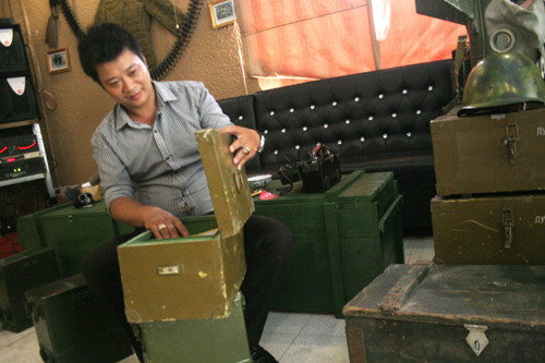 Thùng đạn được anh Duy giữ gìn cẩn thận.