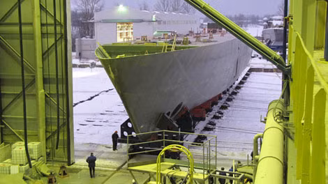 Thân tàu quét mìn Project 12700.