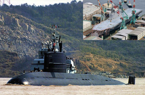 Đài Loan khuyên Trung Quốc dùng tàu ngầm đối phó với tàu khu trục chở trực thăng JDS Izumo.