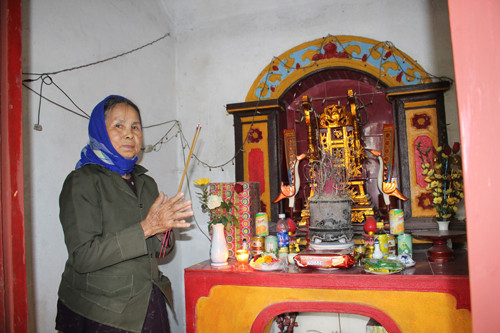 Cụ Hoan cho biết, miếu cụ đội Đạt rất linh thiêng.