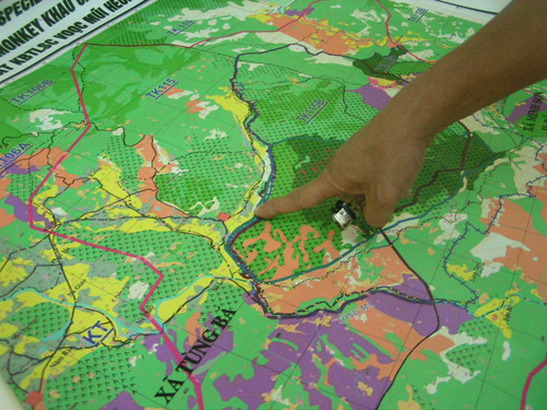 Khu vực gần xã Tùng Bá, nơi có nhiều khỉ trú ngụ.