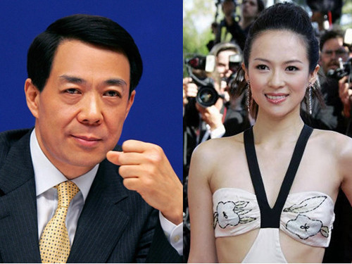 Người đẹp Chương Tử Di (bìa phải) bị đồn có quan hệ với Bạc Hy Lai (bìa trái)