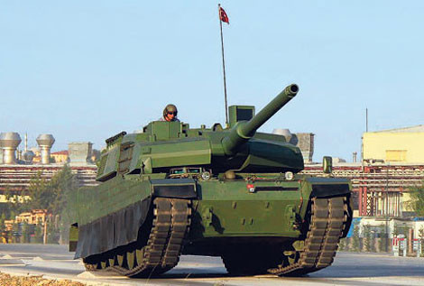 Xe tăng chiến đấu chủ lực Altay của Thổ Nhĩ Kỳ.