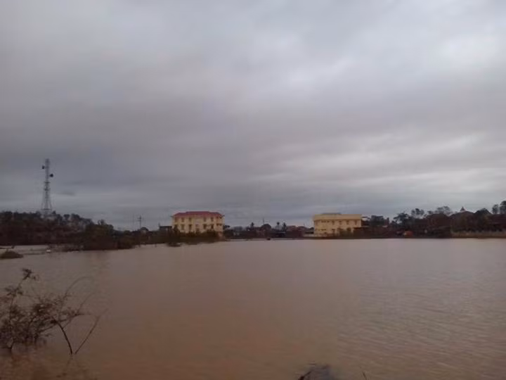 Biển nước mênh mông tại Lệ Thủy, Quảng Bình - quê hương Đại tướng Võ Nguyên Giáp.