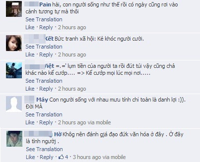 Cư dân mạng tỏ ra rất bức xúc và bất bình với hành động của những người đi đường.