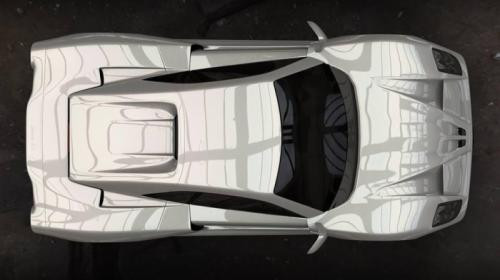 Nhìn từ trên xuống, chiếc xe chẳng khác nào một con "quái vật" dũng mãnh đang lướt vào không gian với tốc độ nhanh như cắt.