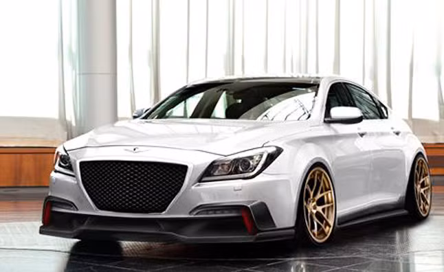 Supercharged Hyundai Genesis sở hữu nhiều cải tiến mang tính thẩm mĩ cao. Hệ thống treo được tăng cường, kết hợp bộ phanh Brembo hiệu quả hơn. Với phiên bản động cơ V8 dung tích 5.0L, giờ đây, mẫu xe này có thể vận hành với công suất 550 mã lực.