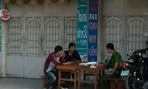 Nơi xảy ra vụ án mạng.