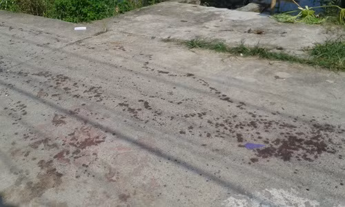 Hiện trường vụ án mạng.