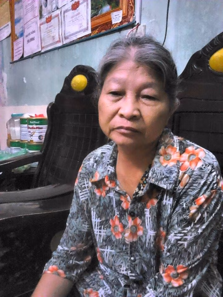 Bà Đặng Thị Hải, chủ nhà trọ nơi Hoàng và An thuê trọ trao đổi với PV.