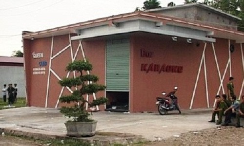 Quán karaoke, nơi xảy ra tai nạn.