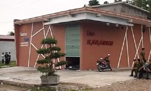 Quán karaoke, nơi xảy ra tai nạn.