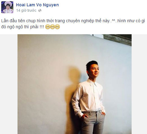 Status Hoài Lâm đăng tải.