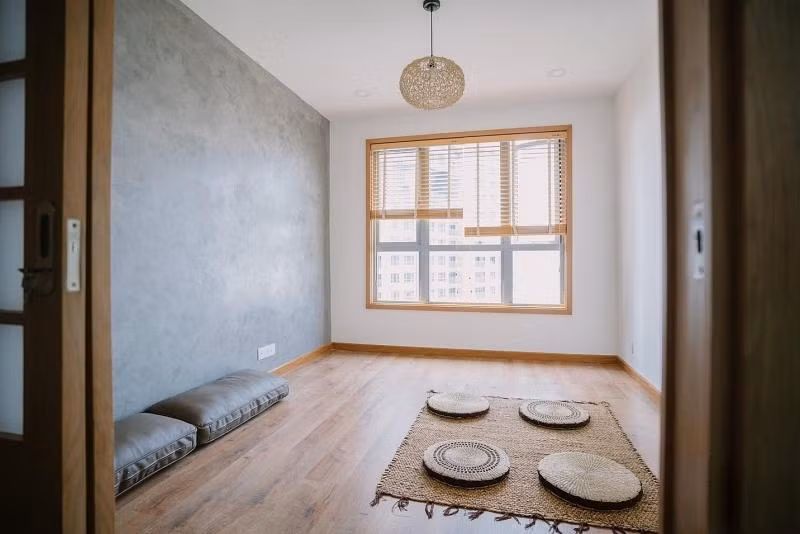 Căn hộ Japandi màu xi-măng, đưa không gian thiền vào cuộc sống thường ngày ảnh 7