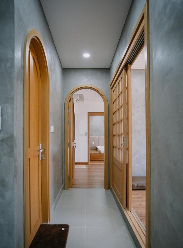 Căn hộ Japandi màu xi-măng, đưa không gian thiền vào cuộc sống thường ngày ảnh 2