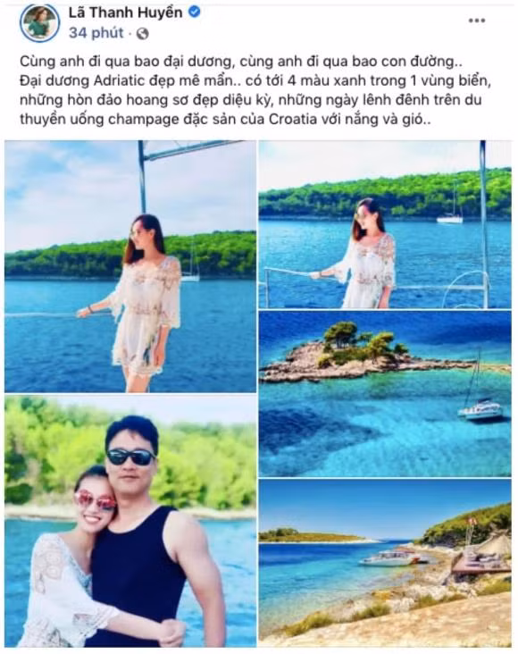 La Thanh Huyen hiem hoi khoe anh ben chong dai gia