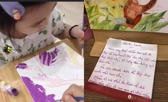 Lavie thường xuyên giúp đỡ các cô chuẩn bị món ăn. Bên cạnh đó, bảo mẫu giáo dục con gái Mai Phương rất cẩn thận.