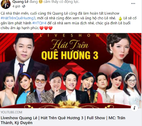 Dang anh co co NS Chi Tai, Hoai Linh, Phi Nhung, Quang Le gay tranh cai