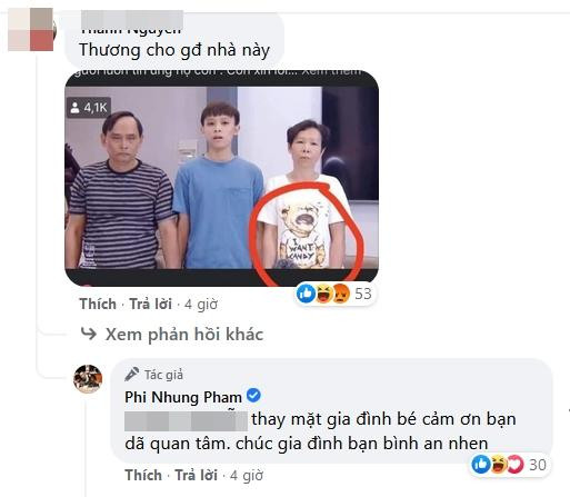 Phi Nhung noi gi ve ao me Ho Van Cuong in chu 