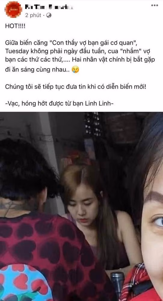Vo cu Hoai Lam va Dat G bi “tom gon” cung nhau di an sang?