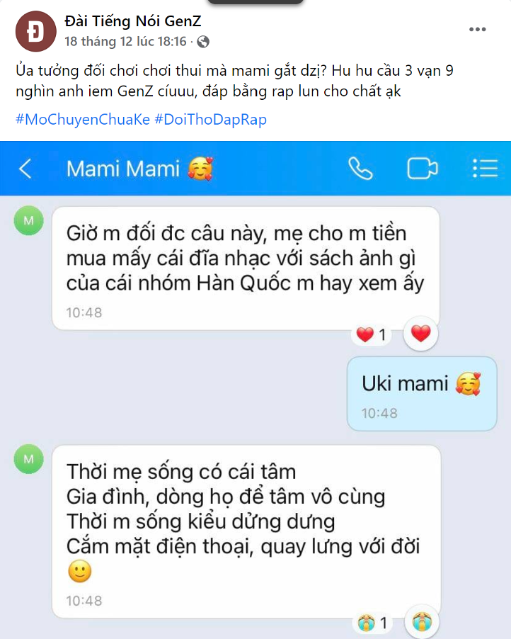 "Đối thơ, đáp rap" - trào lưu mới của Gen Z ảnh 1