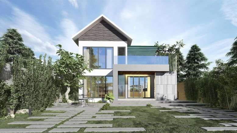  Biệt thự vườn chú trọng đến không gian sân vườn, đài phun nước, hòn non bộ, hồ bơi… nên thường được xây dựng trên những mảnh đất diện tích lớn ở ngoại thành hoặc các vùng nông thôn.