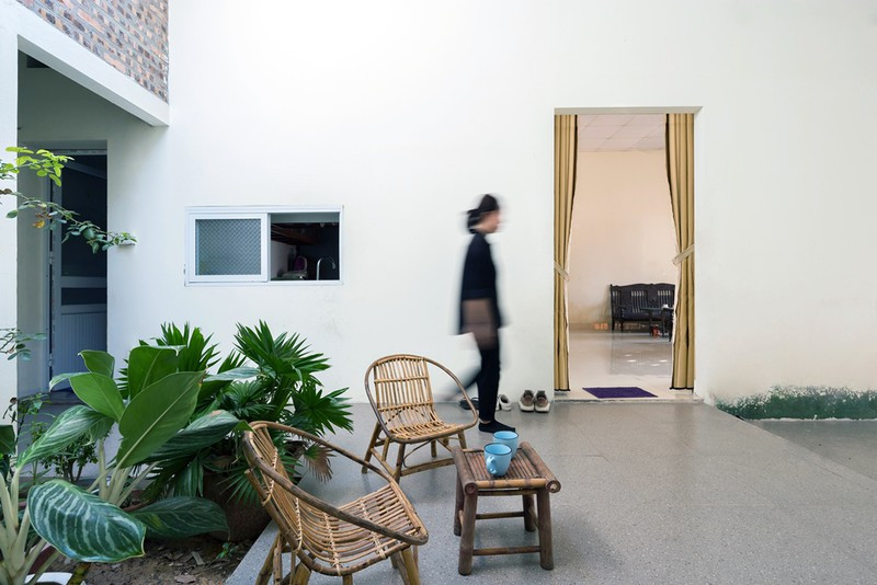 Sảnh hành lang này còn nơi vui chơi, trò chuyện của các thành viên trong gia đình.