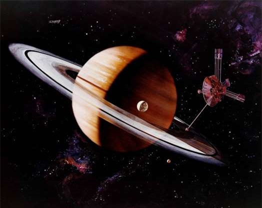 Pioneer 11 của NASA bắt đầu khám phá sao Thổ vào năm 1979. Các con tàuVoyager 1 và Voyager 2 lần lượt được phóng lên vũ trụ năm 1980 và 1981 để khám phá sao Thổ.
