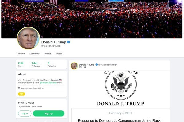 Ông Trump “tái xuất” trên mạng xã hội ảnh 1