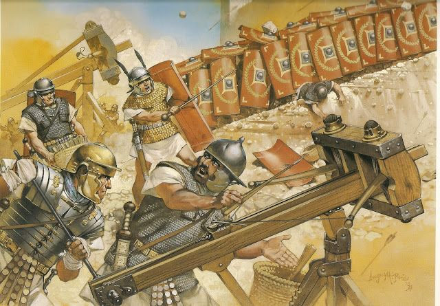 Các kĩ sư dưới thời Caesar đã thay thế phần gỗ bằng máy móc kim loại khiến nó nhỏ và nhẹ hơn nhưng sức mạnh lại tăng lên đáng kể.