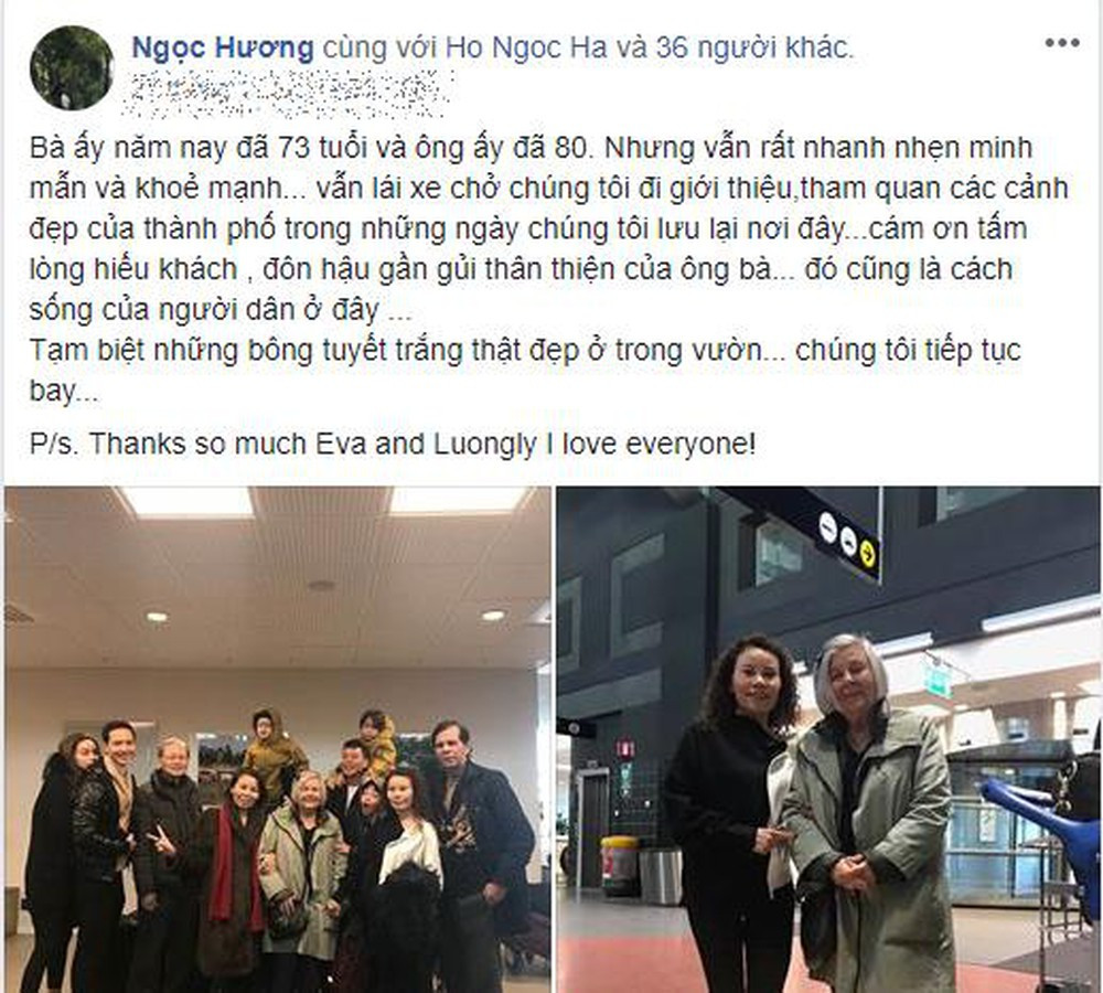 Gap mat gia dinh Kim Ly, me Ho Ngoc Ha nhan xet the nay...