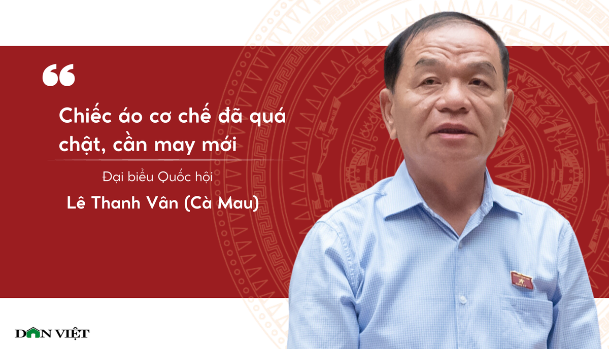 Nêu ý kiến tại phiên thảo luận về kinh tế - xã hội sáng 1/11, Ủy viên thường trực Ủy ban Tài chính - Ngân sách Lê Thanh Vân cho rằng, việc các ngành, địa phương liên tục xin cơ chế đặc thù cho thấy "chiếc áo cơ chế của chúng ta đã quá chật hẹp, cần rà soát đồng bộ để may cái áo mới thay vì vá víu, thay từng cúc áo một".