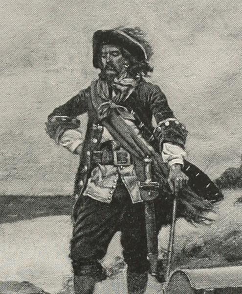 William Kidd (1645-1701) là một người Mỹ gốc Scottland, đã từng là một vệ sĩ chuyên bảo vệ các tàu buôn chống lại sự đe dọa của cướp biển trước khi trở thành một trùm cướp biển khét tiếng, nỗi kinh hoàng của các tàu buôn Âu - Mỹ. Sau một phi vụ không thành, hắn đã bị bắt và đưa về Anh treo cổ.