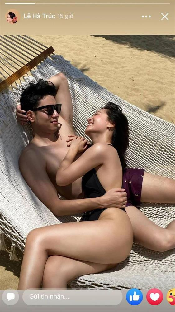 Blogger Ha Truc khoe body nong ruc ben Quang Dat