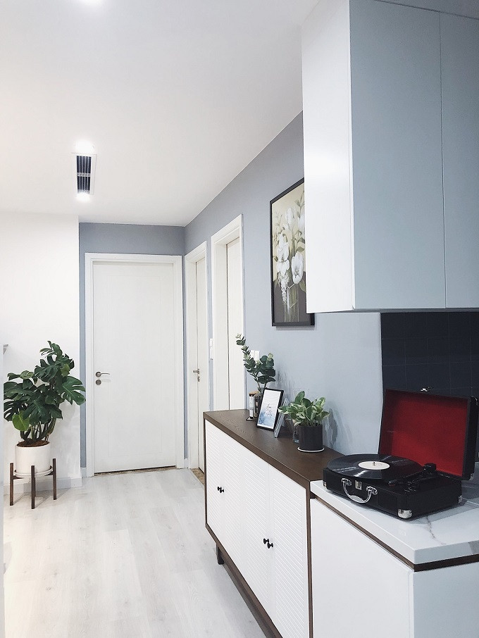 Kham pha can ho 91m2 phong cach Bac Au, don gian van day me hoac-Hinh-8